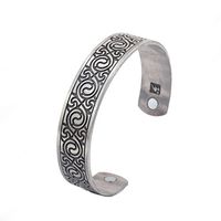 Health Care Magnetic Bracelet for Pain Relief, Therapy, Balance and Energy for Men and Women (Silver)