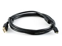 USB 2.0 A Male to Micro 5pin Male 28/24AWG Cable w/ Ferrite Core - (Gold Plated) - 6ft