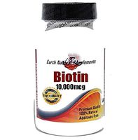 Biotin 10,000mcg * 200 Capsules 100% Natural - by EarhNaturalSupplements