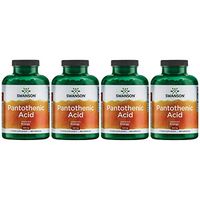 Swanson Pantothenic Acid (Vitamin B-5) Energy Metabolism Nerve Function Support 500 mg 250 Capsules (Caps) (4 Pack)