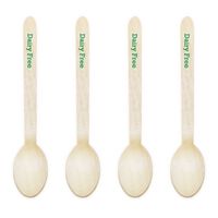 Dress My Cupcake Natural Wood Candy 100-Pack Buffet Cutlery Spoons DIY Kit, Dairy Free, 6.5-Inch, Kelly Green