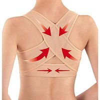 ZHXHX Ms Posture Shoulder/Back Support Therapy Support Correction Health Care Body Underwear Shaping Corset Beige-XL