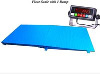Selleton 48" X 48" Pallet Size Floor Scale with A Ramp, 5000 Lb X 1 Lb