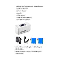 Dapang USB Portable Insulin Cooler Case,HD LED Display Drug Reefer, Intelligent Refrigeration Refrigerated Box,2-8 Degree Insulation car Mini Refrigerator for Insulin Pen,2