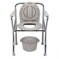 ZBYXZIGJ Elderly Toilet Chair Commode Foldable Seat Height Adjustable Toilet Stool for Pregnant Women and Disabled Bathroom Bedroom