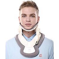 Cervical Neck Traction Device - Neck Brace & Collar - Neck & Shoulder Pain Relief - Stretcher Massager for Home Improved Spine Alignment(White/Sliver)
