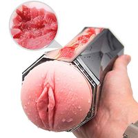 WJCRYPD 2 in 1 P-òcket P-üssy Multi Speed Water Sucking Mâstürbâtõr for Men Silicone Toy Deep Men Intelligent Sticker Perfect Tool 3D Realistic Muscle Release Tool