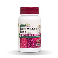 NaturesPlus Herbal Actives Red Yeast Rice, Extended Release - 600mg, 30 Vegan Tablets - Herbal Supplement, Cholesterol Support - Vegetarian, Gluten-Free - 30 Servings