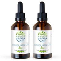 Stinging Nettle Leaf B120 (2pcs) Alcohol-Free Herbal Extract Tincture, Super-Concentrated Organic Stinging Nettle (Urtica Dioica) Dried Leaf (2x4 fl oz)