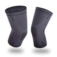 Compression Knee Sleeve, BEYONG Knee Brace for Women Men, Knee Support for Running Crossfit Basketball (1 Pairs Black, XL)