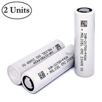 M&A BD 2 Pack of 4200mAh, Gray-P42A, 45A, Replacement for 21700-Battery, Rechargeable, for LED Flashlight, Power Bank