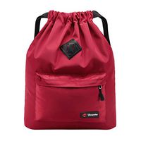 Backpack Womens, Lyperkin Women's Waterproof Drawstring Bag, Casual Sports Backpack Messenger Backpack Bag for Hiking, Travel, Camping