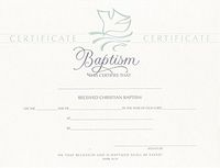 Certificate Baptism