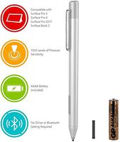 Surface Pen for Microsoft Surface Pro 6 Surface Laptop 1 2 Surface Book Surface Go Surface Pro 5 Pro 4 Pro 3 with 1024 Levels Pressure Sensitivity (Silver)