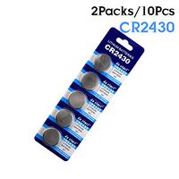 CR2430 BR2430 ECR2430 KL2430 KCR2430 3V Button Coin Cell Battery Bulk 10Pcs