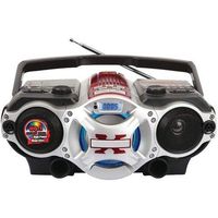 Supersonic Prod. SC-1495BT Bluetooth Am-FM Boombox in Red