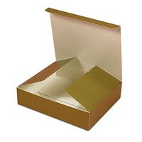 Gold One Piece Tuck Top Candy Boxes | Quantity: 100 | Width: 6"