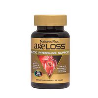 NaturesPlus AgeLoss Blood Pressure Support - 90 Vegetarian Tablets - Natural Blood Pressure Supplement with Trans Resveratrol, Antioxidant - Gluten-Free - 30 Servings