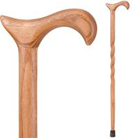 Brazos Walking Cane for Men and Women Handcrafted of Lightweight Wood and made in the USA,  Tan Oak, 37 Inches