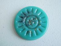 Teal Little Sunshine Power Coin Crystal Orgone Generator Energy Accumulator 528Hz/7.83Hz/Advance Harmonics Many Beautiful Ingredients and Colors!! (Little Sunshine Power Coin, Teal)