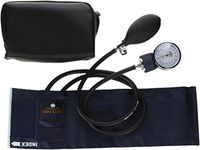 MABIS Precision Series Aneroid Sphygmomanometer Manual Blood Pressure Monitor with Calibrated Blue Nylon Cuff and Carrying Case, Cuff Size 7.7 to 11.3 inches, Child