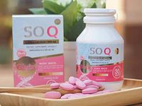 SOQ Gluta Collagen 10000mg .Reduces dark spots freckles Whitening skin L-gluta Armoni Vitamin Speeding White Clear Skin Pink Reduce acne,30Tablets