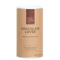 Chocolate Lover Superfood Mix by Your Super, Plant Based Mood Enhancement Powder, Reduce Sugar Cravings, Essential Vitamins, Minerals, Antioxidants, Non-GMO, Organic Ingredients
