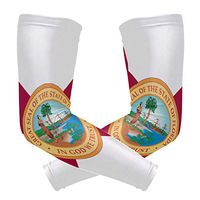 poeticcity Florida Flag 1 Pair Arm Sports Sleeves Cooling Warmer UV Protection