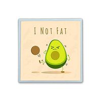 Contact Lens Box Holder Container Case Storage Eyecare Kit - Avocado I Am Not Fat