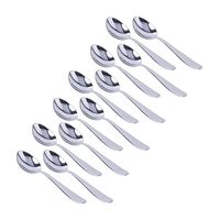 Jaipurwala 12-piece Sterling Quality Stainless Steel Teaspoon Dinner Spoon , 6.3 Inches…