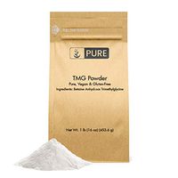 100% Pure Betaine Anhydrous Trimethylglycine (TMG) Powder, 1 lb, Vegan & Gluten-Free, Manage Homocysteine & Methyl Levels, Helps Energy & Mood, Unflavored, Made in USA, Eco-Friendly Packaging*