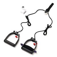 Lifeline Multi-Use Shoulder Pulley, Black, Deluxe, With Metal Bracket Door Attachment