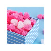 50Pcs/Bag Mini Heart Love Beads Foam Strip Gift Box Fluffy Filler Packing Wedding Flower Box Filler for DIY Party Supplies,As Picture1