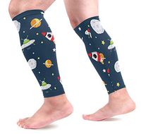 LEVEIS Space Ship Arm Sleeves UV Protection for Men Women Sunblock Protective Gloves Running Golf Cycling Driving Long Arm Cover 1 Pair