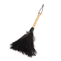 Anti Static Ostrich Feather Fur Brush Duster Dust Cleaning Tool Wooden Handle