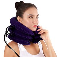 Cervical Neck Traction Device - FDA Approved Inflatable & Adjustable USA Designed Neck Support - Comfortable at Home Traction for Neck Pain Relief