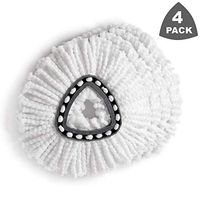 Tingkam 4 Pack Replacement Mop Head Compatible with OCedar Microfiber Spin Mop Refill Compatible with O-Cedar Clean Pad Mop Head Refill Fit O Cedar EasyWring Mop Easy Cleaning Mop Head Replacement