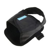 SM SunniMix 1 Piece Wheelchair Constraint Shoes - Pedal Wrap Fixed Adhesive Straps Footrest Cushion Cover Feet Anti Slip Protection for Elderly, Patients - Black