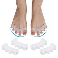 Original Orthopedic Bunion Corrector Gel Toe Stretcher Toe Separators Elastic Straighteners Spacers for Fighting Bunions, Hammer Toes,2 Pairs