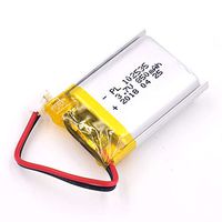3.7V 850mAh 102535 Lipo Battery Rechargeable Lithium Polymer ion Battery Pack with JST Connector