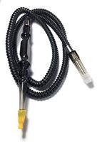 ezBaba Washable Lounge Style Hookah Hose Black with Bonus 6 Mouth Tips & a Grommet