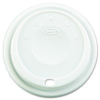 Dart 16EL White Cappuccino Plastic Lid Fit For Hot/Cold Foam Cup