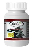 Coenzyme Q10 60mg Capsules 120 Count Bottle [2 Bottles] by Total Natural, Safe and Natural Antioxidant/Cell Growth and Maintenance Health Supplement for Men and Women, GMP Premium Ingredients