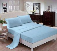 Sheets sets-1800 Series,Microfiber,Pillowcase,Fitted Sheets, Flat Sheets Sky Blue/Full Size