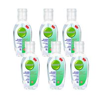 1.69 Fl.Oz/Bottle Hand Sanitizer Travel Size, Mini Size Wash Free Hand Sanitizer with Pump head for Office Home Car, Liquid Antibacterial Hand Washer, Washless Hand Soap Hand Sanitizer 6 Pack