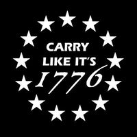 Keen Carry Like It's 1776 2nd Amendment Vinyl Decal Sticker|Walls Cars Trucks Vans Laptops|White|5.5 in|KCD726