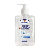 Refreshing Hand Sanitizer Gel, Washless Hand Soap Gel, 300ML Super-Large Capacity Household Cleaning Gentle Hydrating Hand Sanitizer Soothing Gel,Non-irritating,Pump Bottle (300 ML) (White1)