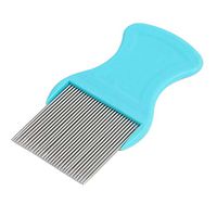JSPOYOU Hair Lice Comb Brushes Terminator Fine Egg Dust Nit Free Removal Stainless Steel