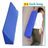 AOSSA Wedge Positioning Pillow Bed Body Position for Sleeping Mattress Incline Triangular Side Sleeper Elevated Wedges Bed Sore Cushion Legs Bolster Back Support 7" X 11.2" X 34" (Blue)