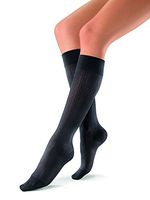 JOBST soSoft 15-20 mmHg Knee High Compression Socks, Brocade Pattern, Black, Medium